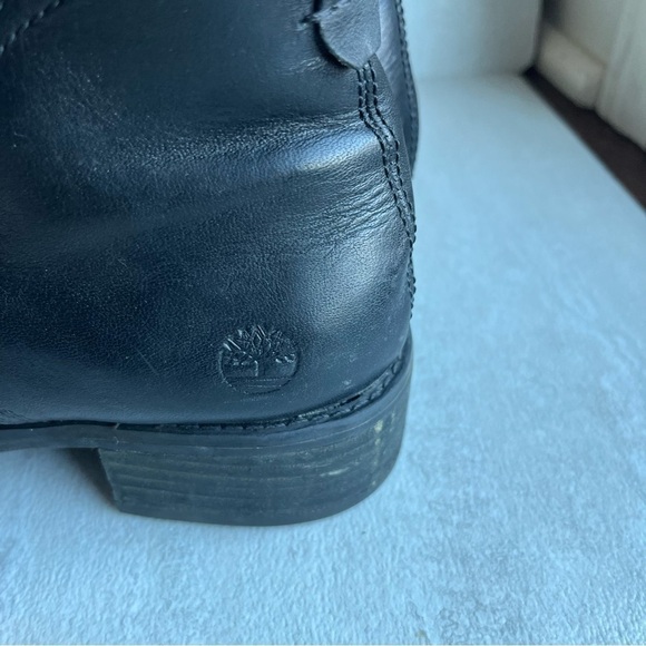 ** Timberland Beckwith Side-Zip Chelsea Boots Size 8 Black Leather - Picture 4 of 12
